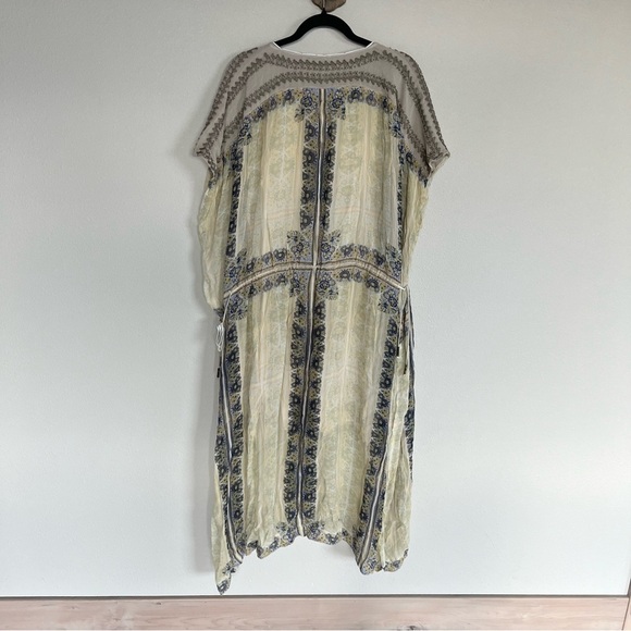 Free People New Romantics Gardenia Fog Maxi Dress Stone Bohemian Casual Women’s - Picture 12 of 15